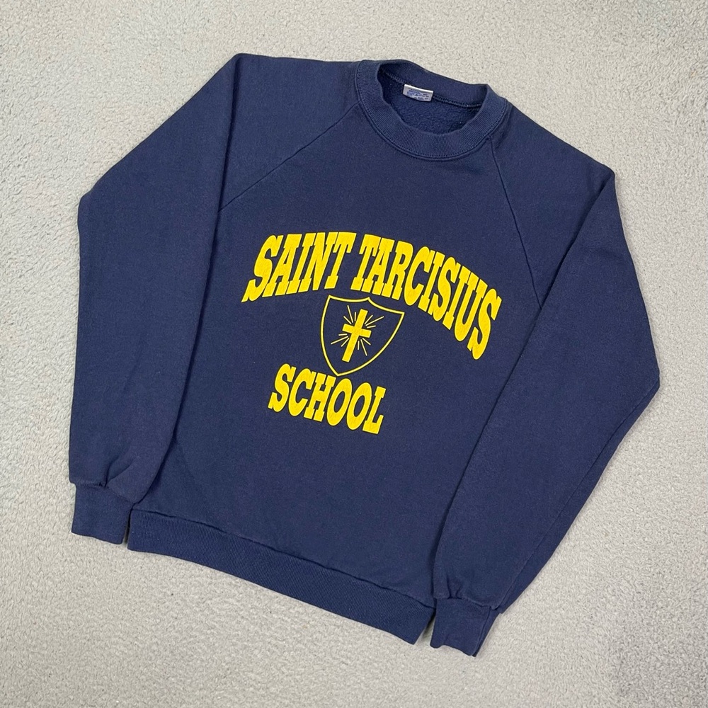 Vintage 80s‎ saint tarcisius school sweatshirt